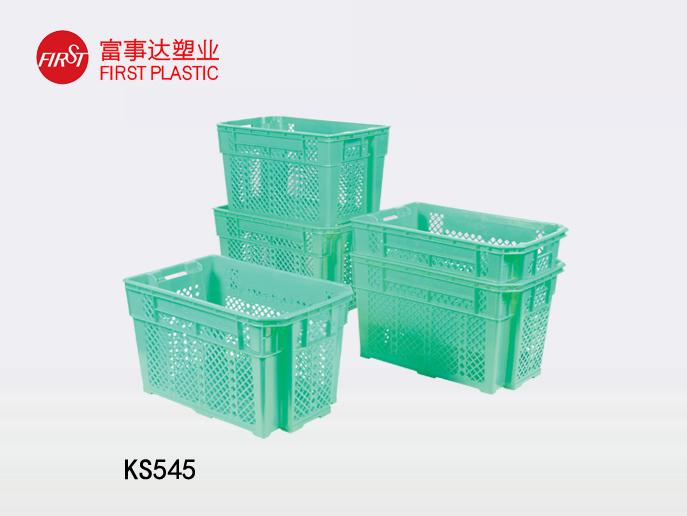 KS545网孔型翻转套叠美女91视频APP入口周转箱